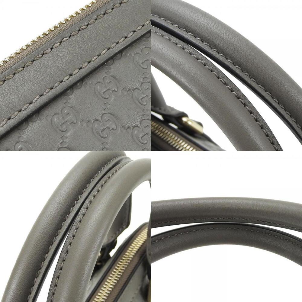 GUCCI Gray Leather Shoulder Bag - Picture 5 of 11